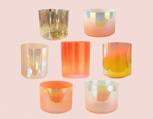 Golden Ember (Set of 7 Crystal Bowls)