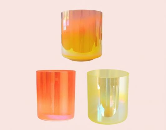 Golden Glow (Set of 3 Crystal Bowls)